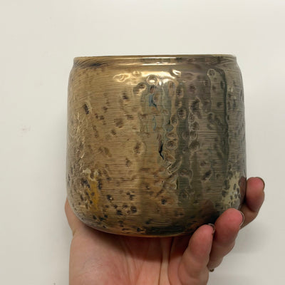 Ceramic Gold Safari Pot