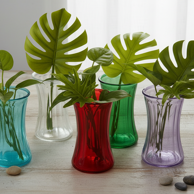Glass Prop Jars with Plants Inside