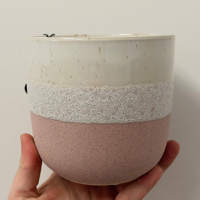 Ceramic Sea foam Pink Pots
