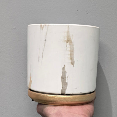 Ceramic Gold Marble Pots