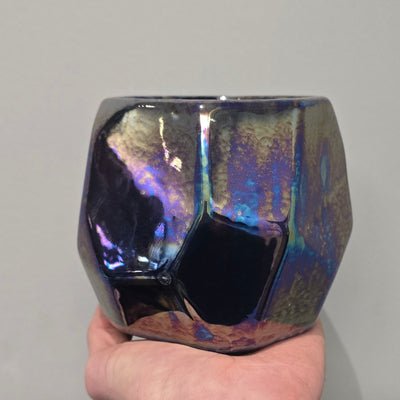 Iridescent Geo Ceramic Pots
