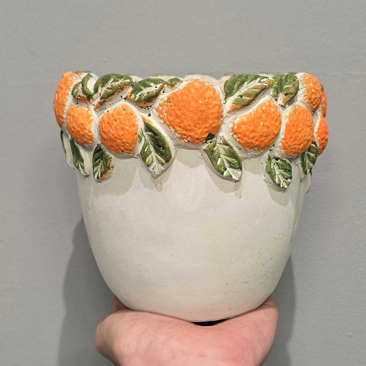 Fruity Cement Pots