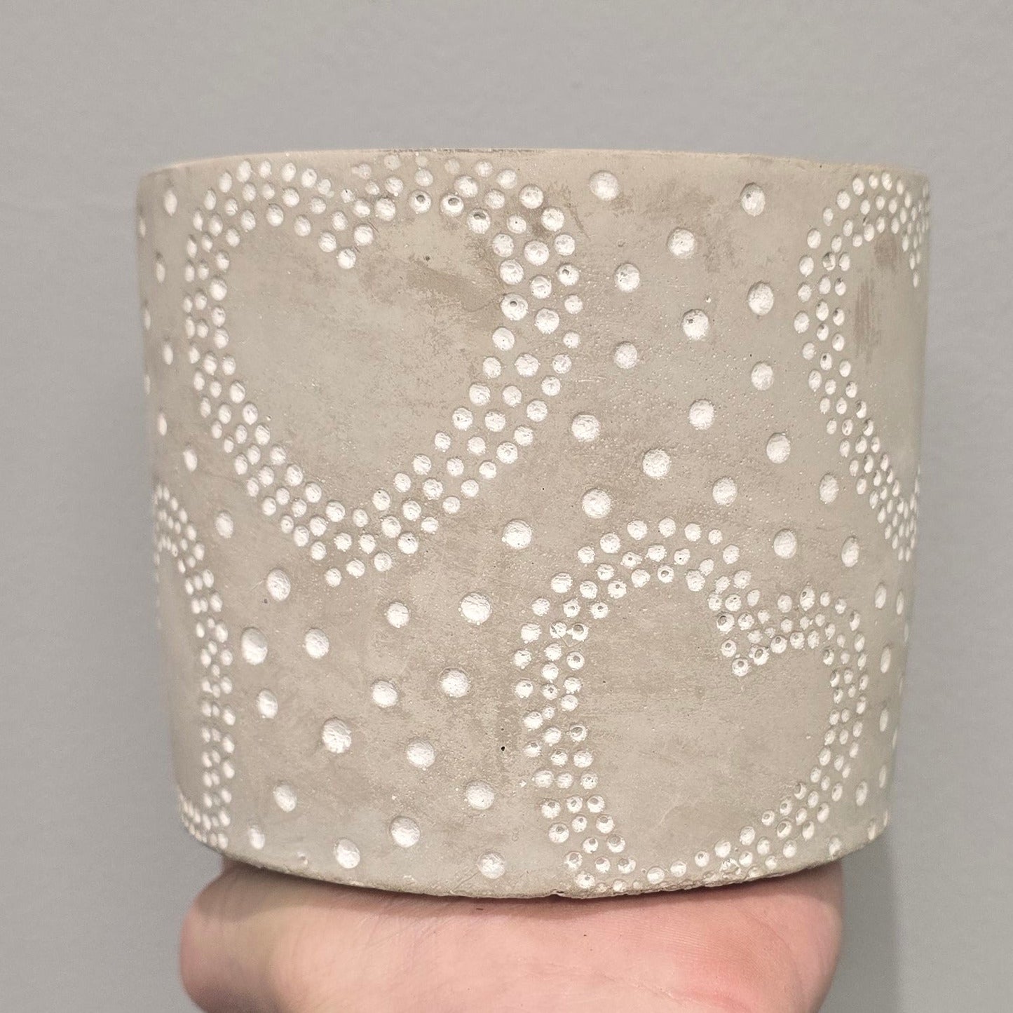 Cement Heart Pots