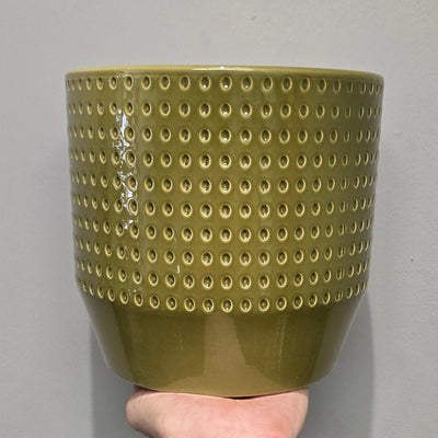 Green Norma Glaze Pot