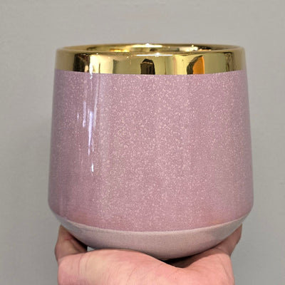 Ceramic Lilac & Gold Pots