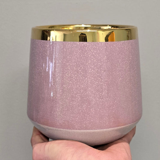 Ceramic Lilac & Gold Pots