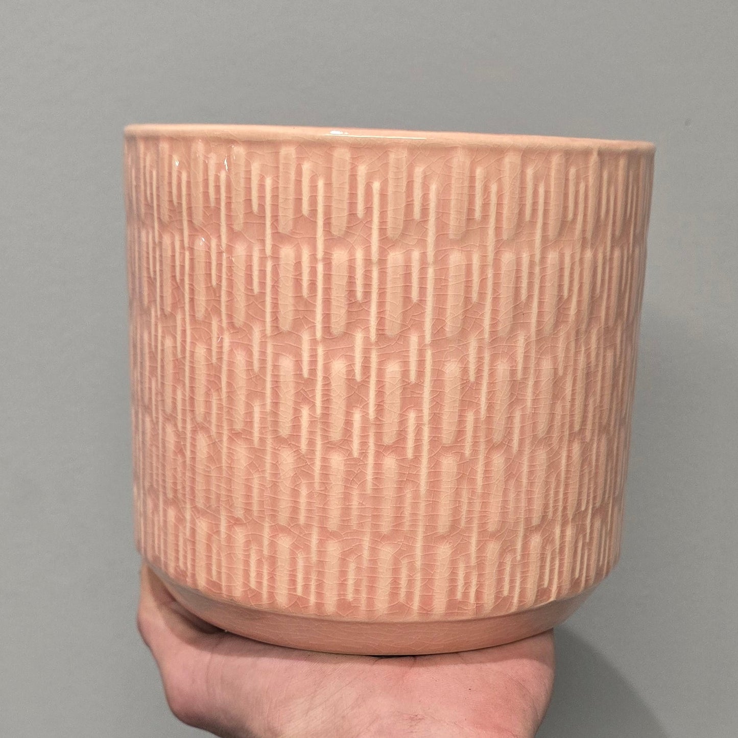 Ceramic Pink Edge Pot