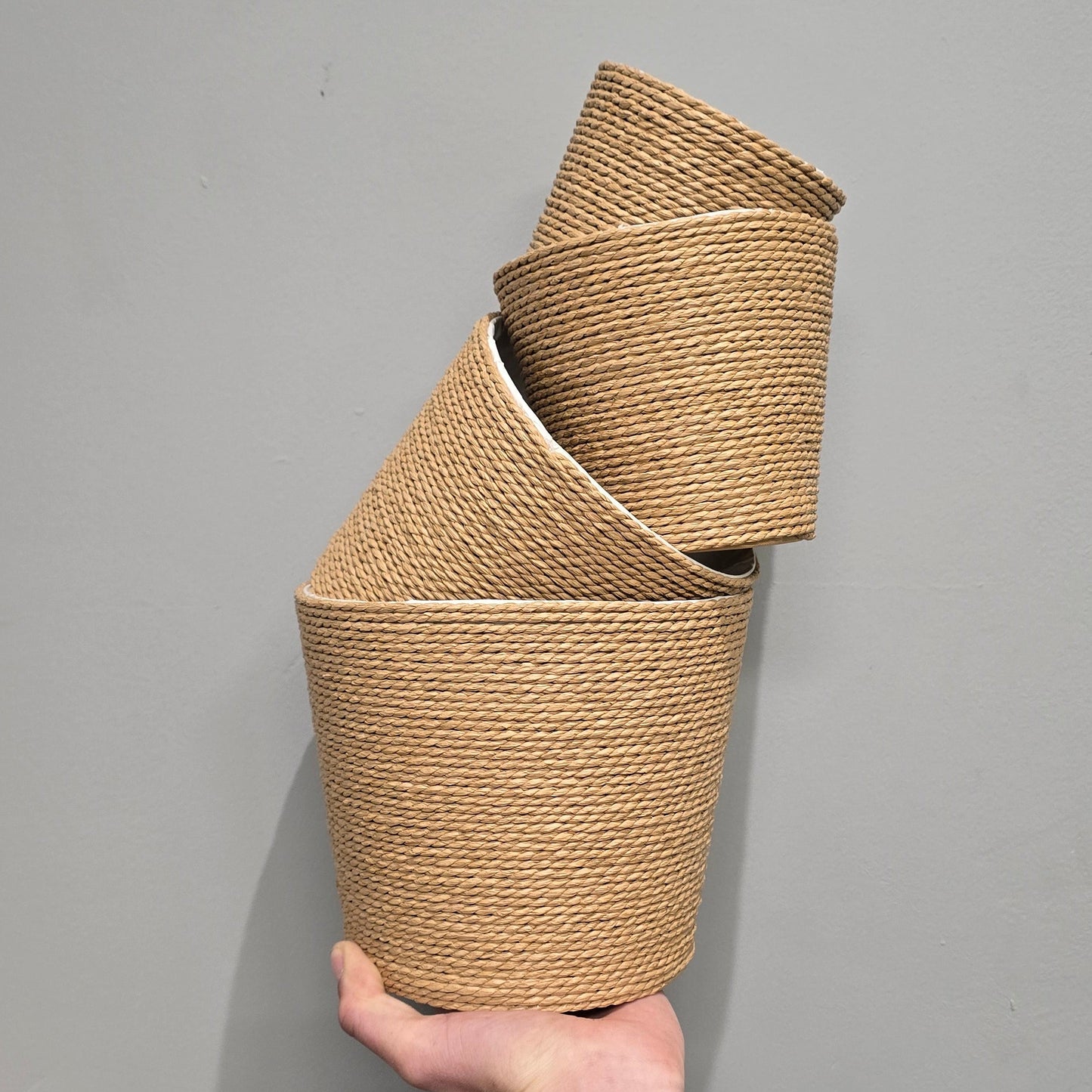 Wicker Baskets X 4 Set