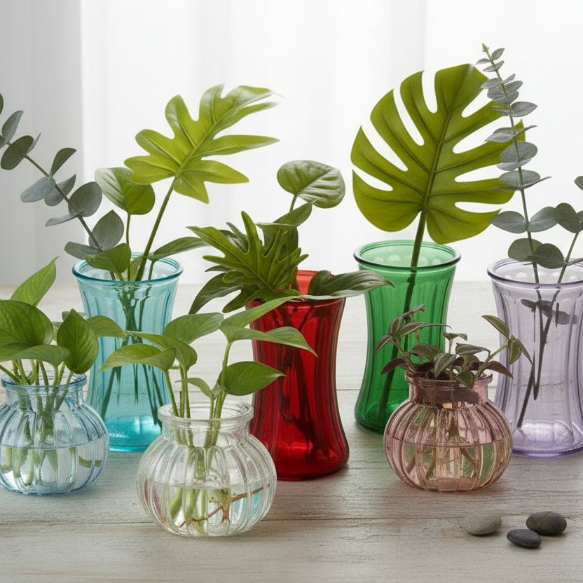 Small & Large Glass Prop Jars Combined